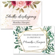 NÁLEPY SVADOBNEJ TORTY x45, boho, rustikálne, mix vzorov, rôzne príležitosti