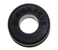 Montážna gumená okrúhla káblová priechodka 19 x 9 x 8 mm