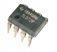 Operačný zosilňovač TL072 IP DIP-8 Originálny TI