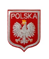 Nažehľovačka (tepelná aplikácia), nášivka, nášivka na odev, malý poľský štátny znak