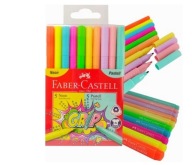 Rukoväťové popisovače FABER-CASTELL 5 neónové. + 5 pastelových.