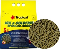 TROPICAL Koi&Goldfish Spirulina tyčinky 400g/5L krmivo do jazierka
