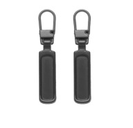 Rúčka, prívesok na zips, zips, čierna, 2 ks