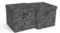úžitkový box kontajner 2 ks MM Textil čierna