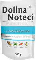 DOLINA NOTECI Prémiové vlhké krmivo pre psov bohaté na jahňacinu, 500g vrecúško