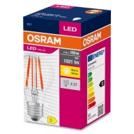 LED FILAMENTOVÁ ŽIAROVKA E27 11W = 100W 2700K 1521LM TEPLÁ BIELA ​​A60 OSRAM