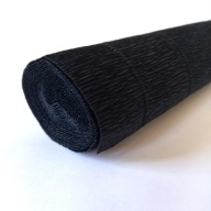 Krepový papier Taliansky krepový papier 180g (50cmx2,5m) ČIERNA 602