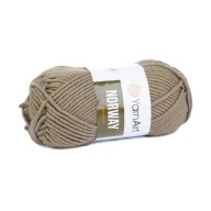 100g hrubá akrylová priadza YarnArt Norway hnedá 218