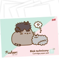 Technická podložka A4, biela, 10 listov Pusheen