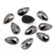 Kamienky na šitie akrylové kvapky 16x10x4mm 10 ks