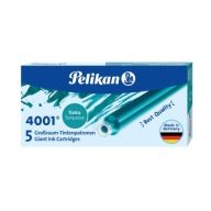 Dlhé atramentové náplne PELIKAN TURQUOISE GTP/5 ks.