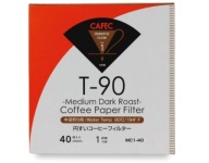 CAFEC papierový filter, biely kužeľ MEDIUM cup1 40