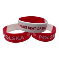 Poľský silikónový náramok Heart beat of millions