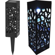 Solárny stĺpik, solárne LED záhradné svietidlo, 28 cm, súmrakový senzor