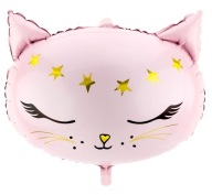 Fóliový balónik CAT MAČIATKA ružový 48 cm na HEL k narodeninám detí