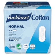 Vuokkoset BIO Hygienické vložky bez krídel Normal 14 ks