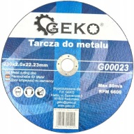 GEKO KOVOVÝ ŠTÍT 230x2,0MM VYZTUŽ