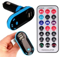 FM BLUETOOTH VYSIELAČ 2xUSB MP3 SD NABÍJAČKA