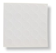 Samolepiace krytky fi 14 mm biele Folmag 320 maskovacie nálepky 25 ks.