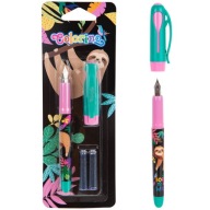 Pero s hrotom a 2 vymeniteľnými náplňami COLORINO WILDKID SLOTH