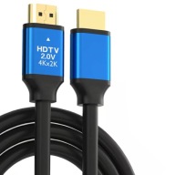 HDMI - HDMI 4K FULL HD 3D Opletený kábel 3M V2.0