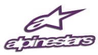 ALPINESTARS fialová vysekávaná nálepka