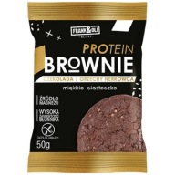Proteínová tyčinka BROWNIE bez cukru, diétna 50g FRANK&OLI FIT