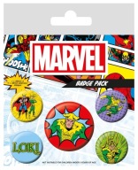 Špendlíky na oblečenie Loki Marvel Comic na batoh