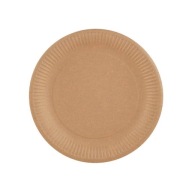 Papierový tanier, grilovacie taniere, torta, priemer 15 cm, KRAFT 100 ks