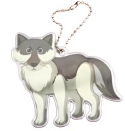 REFLEXNÝ PRÍvesok GADGET KĽÚČENKA S REŤAZKOU REFLEXNÝ PRÍvesok WOLF