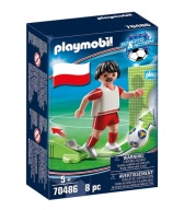 FUTBAL PLAYMOBIL 70486 POĽSKÝ NÁRODNÝ TÝM LEWANDOWSKI FUTBAL