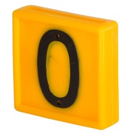 Jednostranné číslo na označenie dobytka na obojky 0