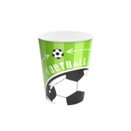 Papierové narodeninové poháre pre futbalového chlapca