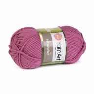 100g hrubá akrylová priadza YarnArt Norway tmavo ružová 849