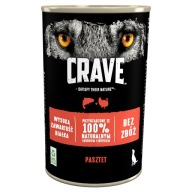 CRAVE bezobilné mokré krmivo pre psov s lososom a morkou, 400 g plechovka