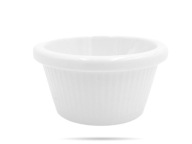 Šalátová misa melamínová ramekin, 7,5 cm, biela FROST