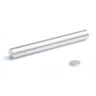 Cylindrický neodymový magnet MW 6x1 N38, sada 50 kusov