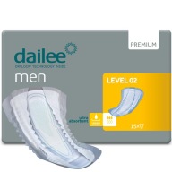 Dailee Men Premium Level 02 urologické absorpčné vložky 15 ks.