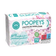 Poopeys Vlhčené obrúsky panthenol aloe 97% voda vodné obrúsky 72 kusov