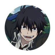 Ao no Exorcist Rin anime pin 58mm