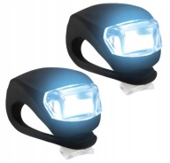 Silikónové svetlá na bicykel na bicykel - 2 ks. LED