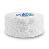Elastický SAMOLEPIACI súdržný obväz 2,5 cm x 4,5 m STOKBAN WHITE