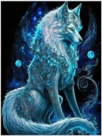 DIAMANTOVÁ MOZAIKA KREATÍVNA VÝŠIVKA MAGICKÁ LÍŠKA 30X40 CM