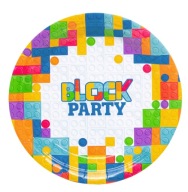Papierový tanier Klocki block cake DEKORÁCIA 6 str