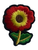 TERMO APLIKÁCIA NÁŠIVKA - KVET - 3,5x4,5 cm