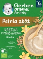GERBER BIO Pšenično-ovsená kaša Vanilka 6m+ Pełnia Zbóz 200g