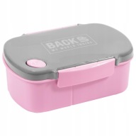 ZÁLOŽNÝ 5 OBEDOVÝ BOX MODEL B36 RUŽOVÁ/SEDÁ 3 PRIESTORY