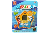 Elektronická vrecková hra Tehlová Tetris žltá