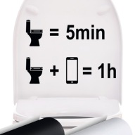 Vtipná nálepka na WC SEDADLO