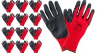 12x pracovné rukavice URGENT 1003 latex #8